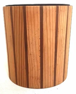 Seau à glace ou rafraîchisseur bouteille scandinave bois Hauteur 22,5 cm