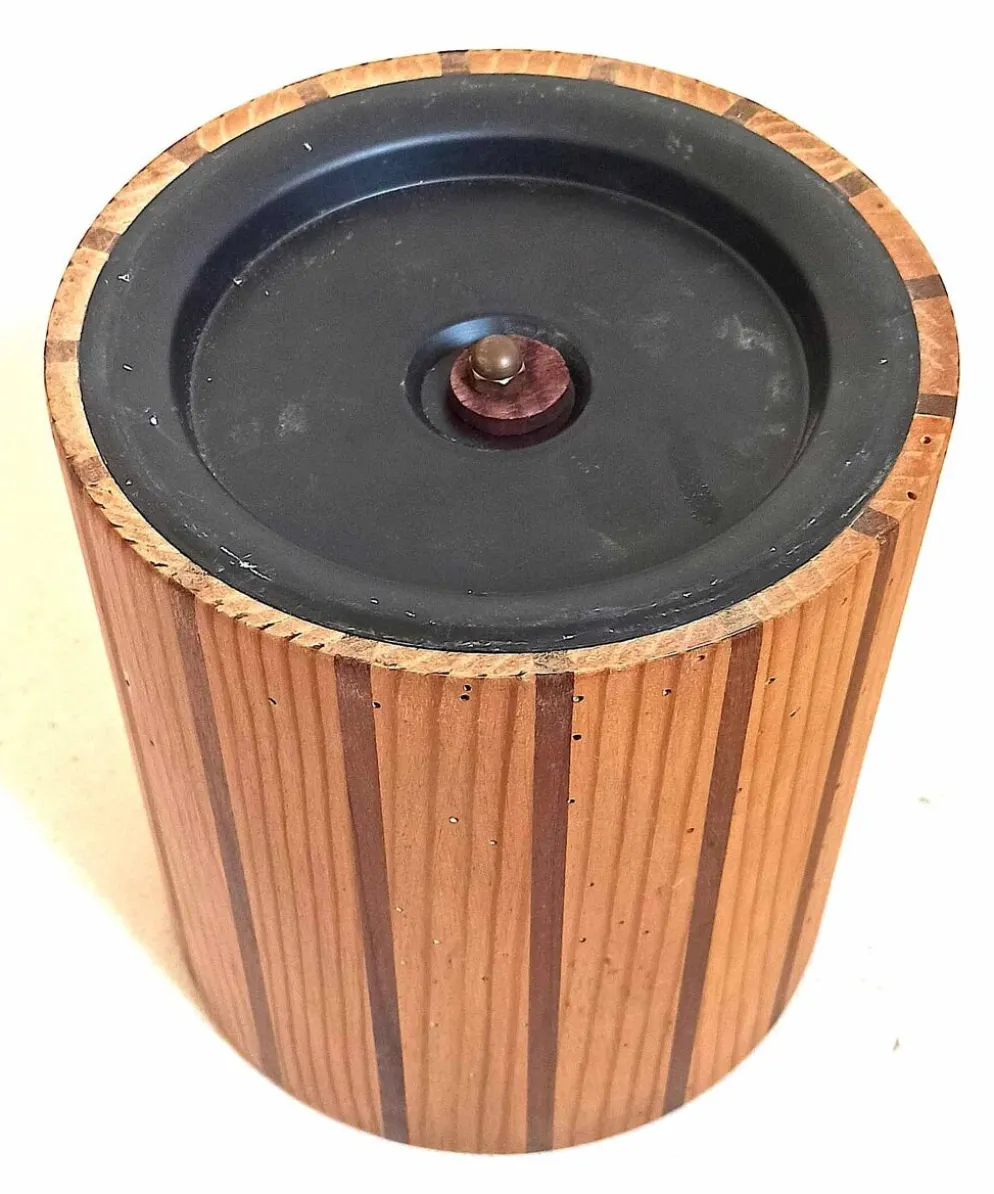 Seau à glace ou rafraîchisseur bouteille scandinave bois Hauteur 22,5 cm