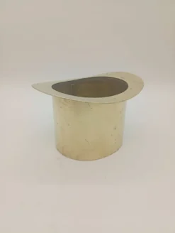 Seau à Glace Rafraîchisseur Champagne Chapeau Haut De Forme Laiton Vintage