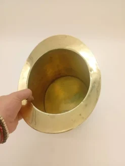 Seau à Glace Rafraîchisseur Champagne Chapeau Haut De Forme Laiton Vintage