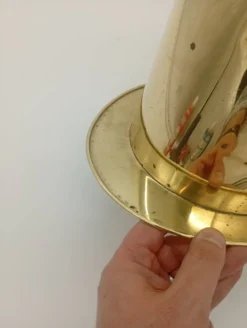 Seau à Glace Rafraîchisseur Champagne Chapeau Haut De Forme Laiton Vintage