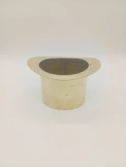 Seau à Glace Rafraîchisseur Champagne Chapeau Haut De Forme Laiton Vintage