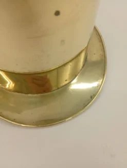 Seau à Glace Rafraîchisseur Champagne Chapeau Haut De Forme Laiton Vintage