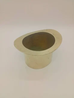 Seau à Glace Rafraîchisseur Champagne Chapeau Haut De Forme Laiton Vintage
