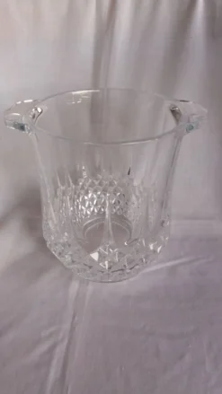 Seau à glace, rafraîchissoir à bouteille forme ananas en verre à facettes