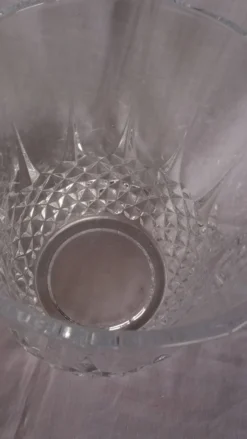 Seau à glace, rafraîchissoir à bouteille forme ananas en verre à facettes