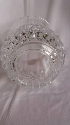 Seau à glace, rafraîchissoir à bouteille forme ananas en verre à facettes