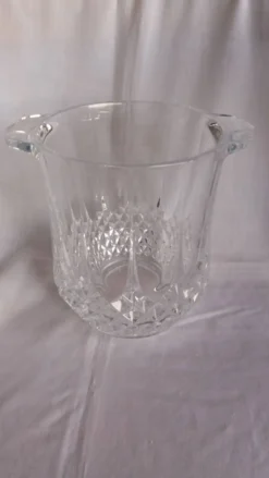 Seau à glace, rafraîchissoir à bouteille forme ananas en verre à facettes