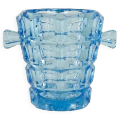 Seau à glace Rosice, design tchèque, années 1950, fabricant : Sklo Union, designer :