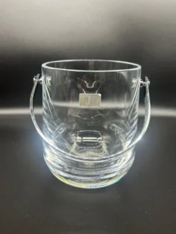 Seau à glace scandinave en cristal 1970