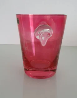 Seau à glaces en cristal taillé - Verrerie d'art Boussu
