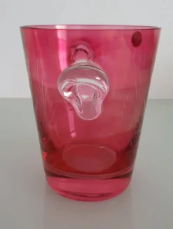 Seau à glaces en cristal taillé - Verrerie d'art Boussu