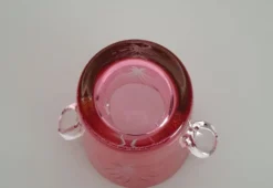Seau à glaces en cristal taillé - Verrerie d'art Boussu