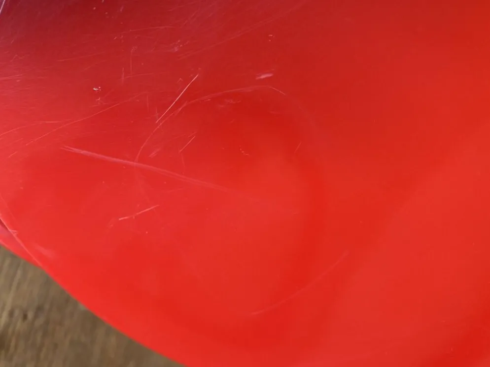 Seau à glace Stelton Denmark en abs rouge Space age pop 1960