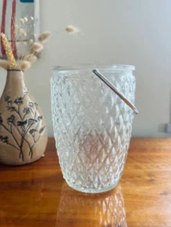 Seau à glace verre vintage