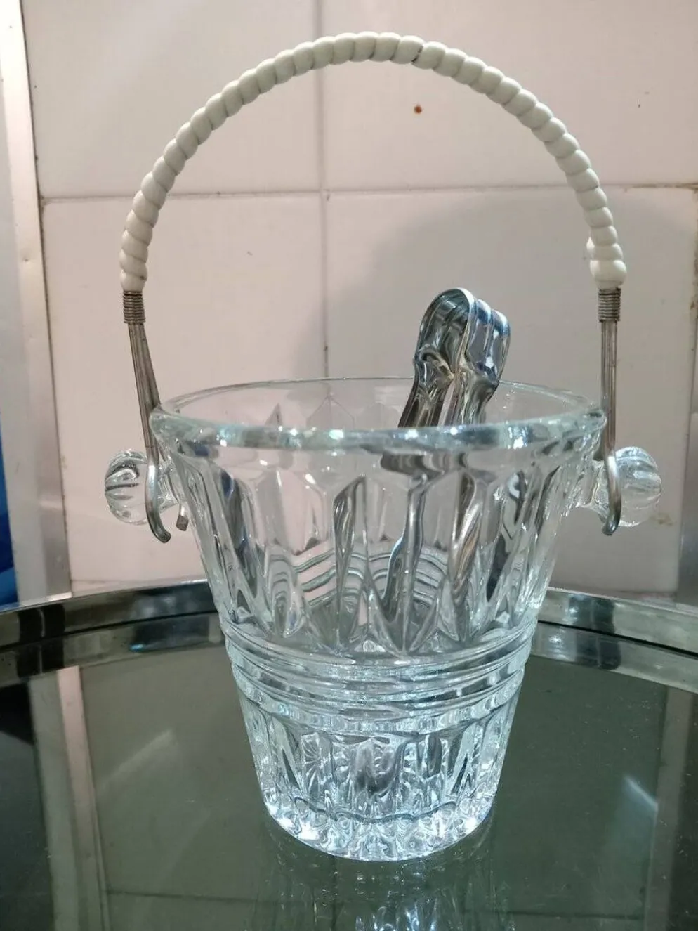 Seau à glace vintage, années 1950