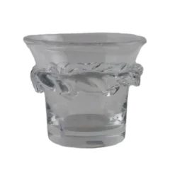 Seau à glace vintage en cristal Daum France 1950s