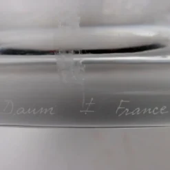 Seau à glace vintage en cristal Daum France 1950s