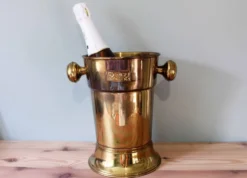 Seau à glace vintage en laiton