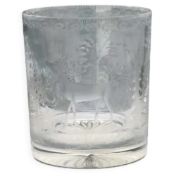 Seau à glace vintage Val Saint Lambert en cristal, Belgique, années 1930-40