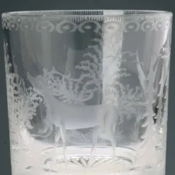 Seau à glace vintage Val Saint Lambert en cristal, Belgique, années 1930-40