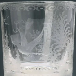 Seau à glace vintage Val Saint Lambert en cristal, Belgique, années 1930-40