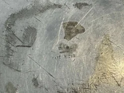 Seau à glaçe en métal argenté début XXème CAFE RICHE