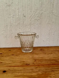 Seau à glaçons en verre vintage
