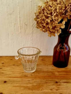 Seau à glaçons en verre vintage