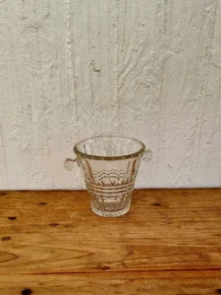 Seau à glaçons en verre vintage