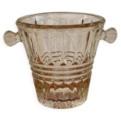 Seau à glaçons en verre vintage