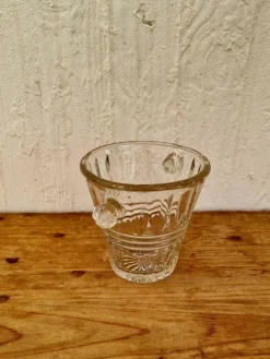 Seau à glaçons en verre vintage