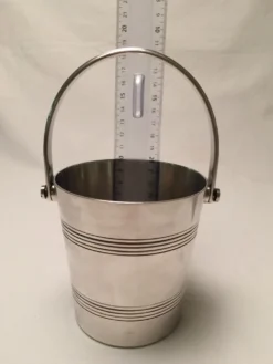 Seau à glaçons métal argenté
