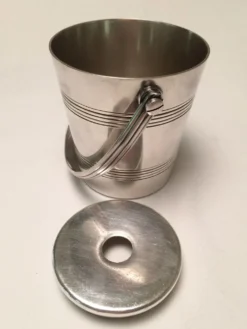 Seau à glaçons métal argenté