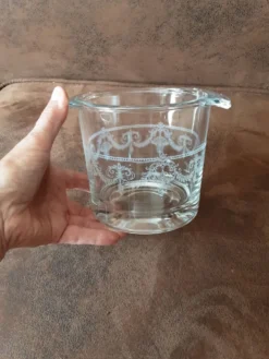 Seau à glaçons. Verre