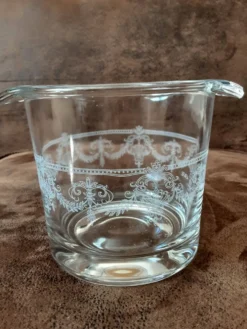 Seau à glaçons. Verre