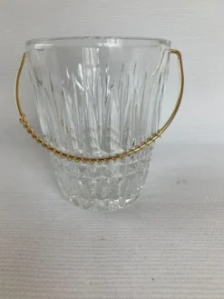 Seau à glaçons verre et sa cuillère