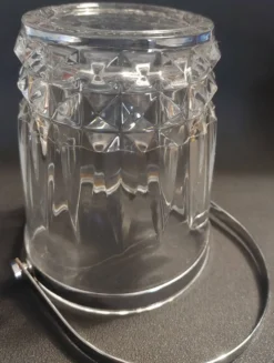 Seau à glaçons vintage en cristal d'Arques