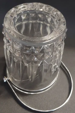 Seau à glaçons vintage en cristal d'Arques