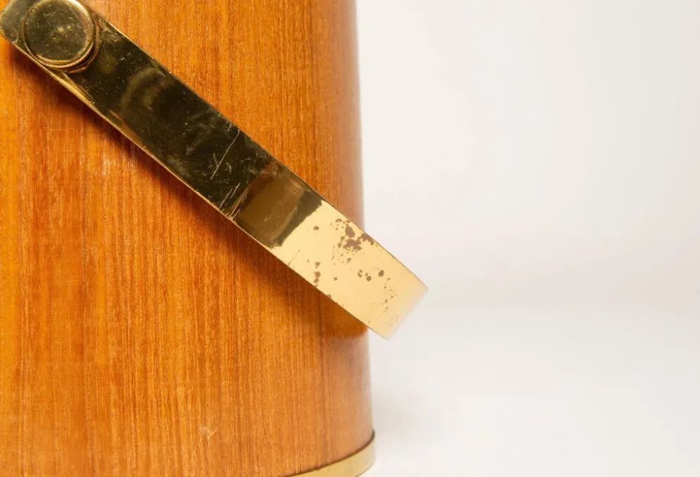 Seau à glaçons vintage milieu du siècle, années 1960