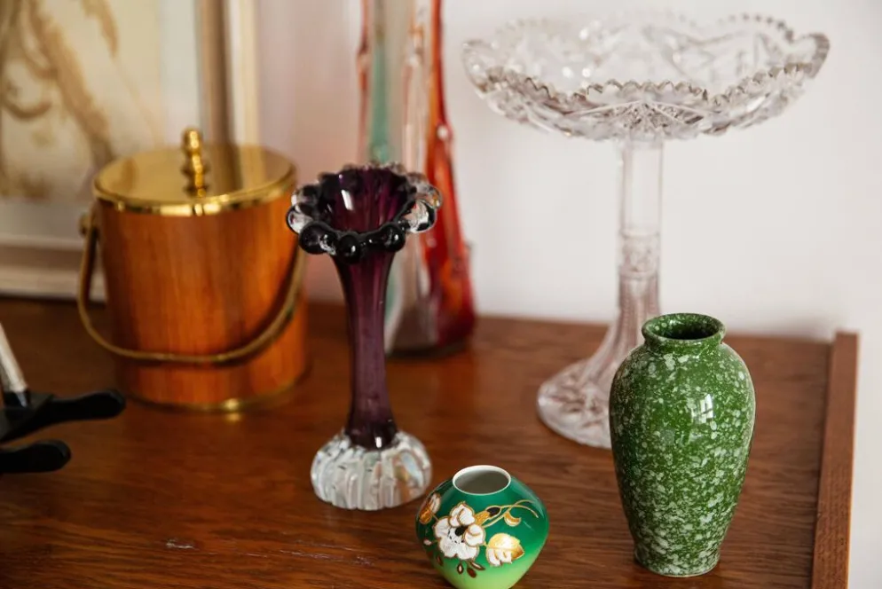 Seau à glaçons vintage milieu du siècle, années 1960