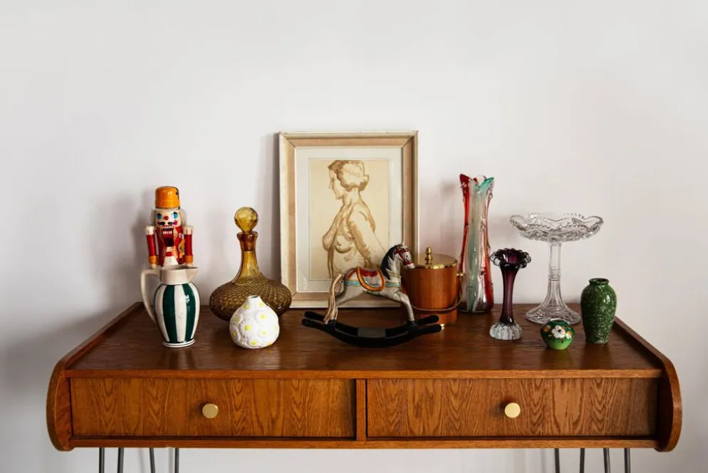Seau à glaçons vintage milieu du siècle, années 1960