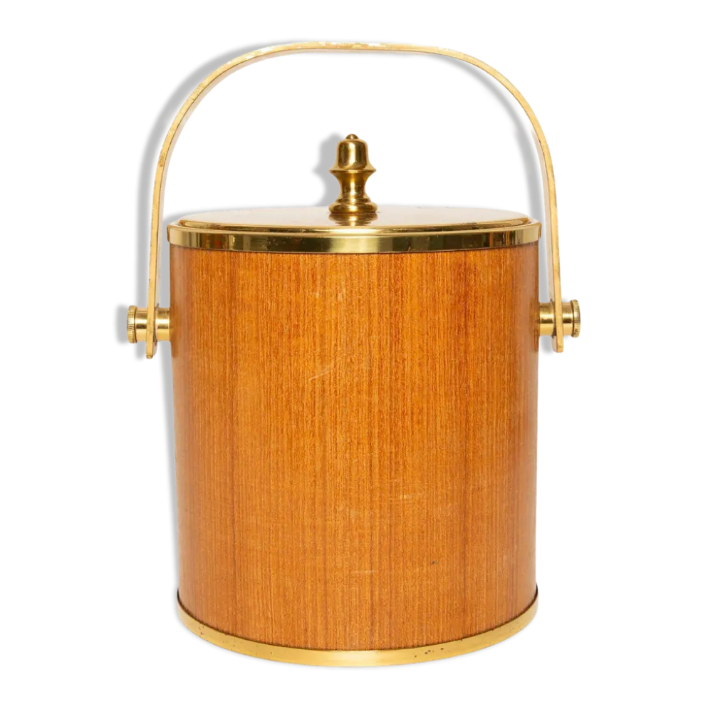 Seau à glaçons vintage milieu du siècle, années 1960