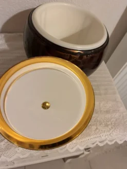 Seau à glaçons vintage poire luxium – écaille de tortue & doré – année