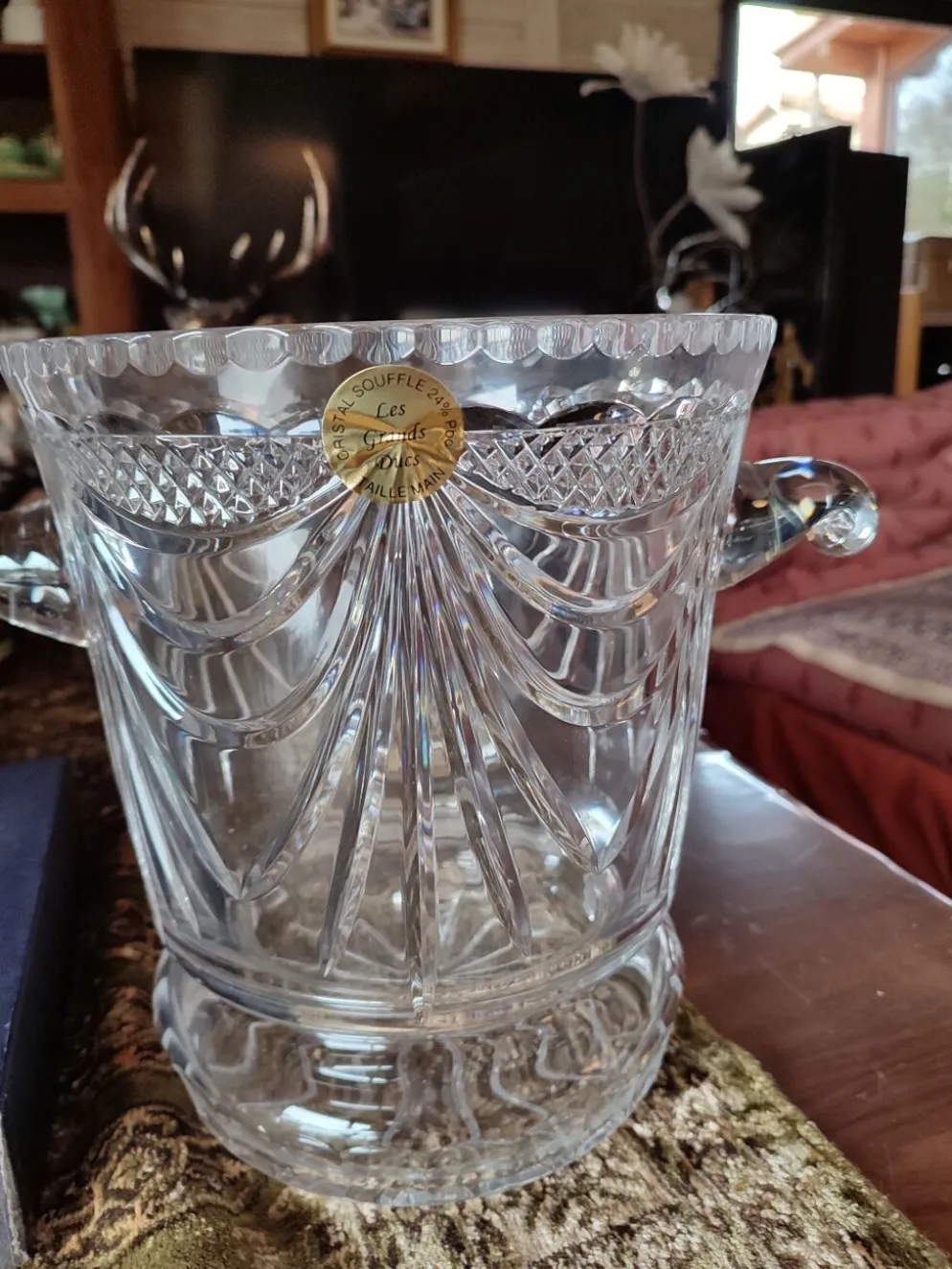 Seau à rafraîchir en cristal