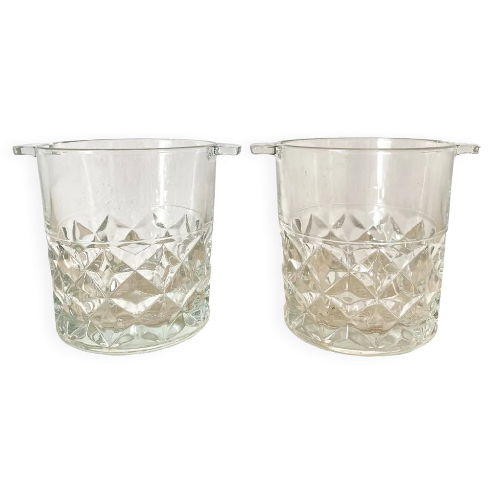 Seaux à glaçons en verre