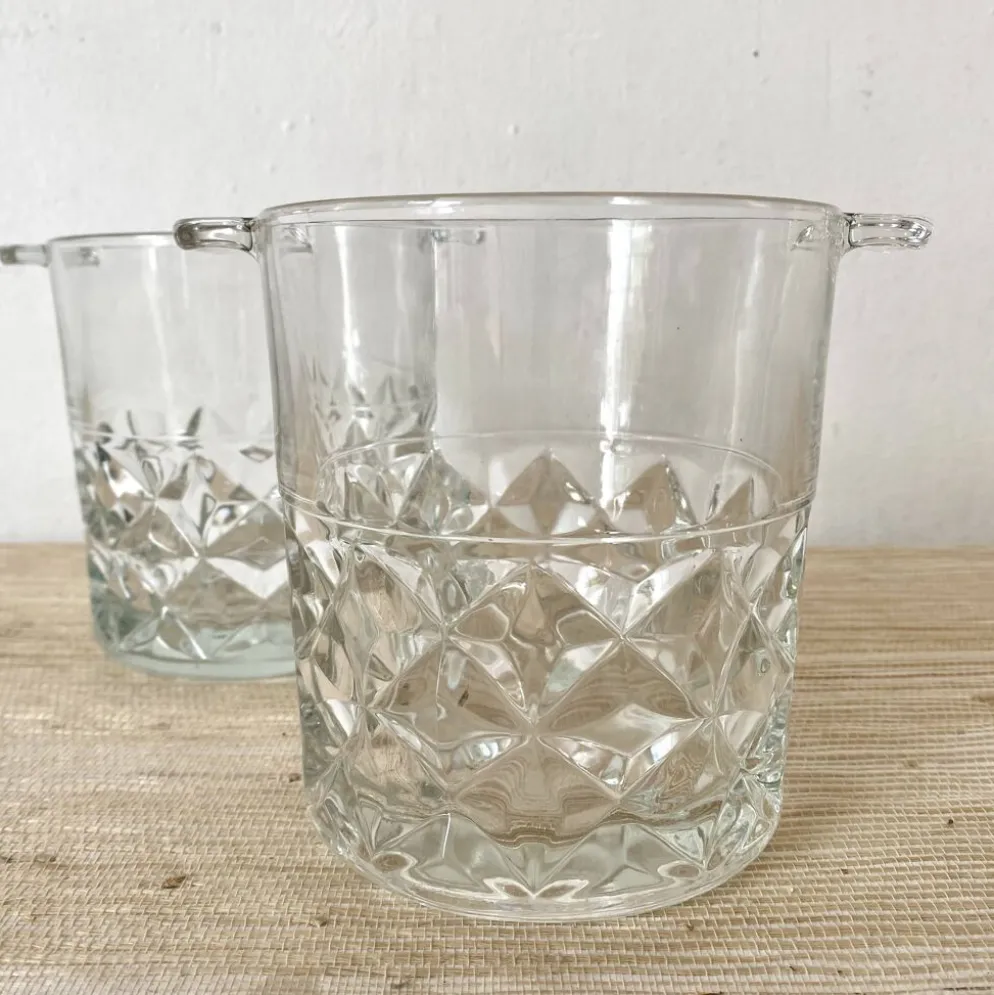 Seaux à glaçons en verre