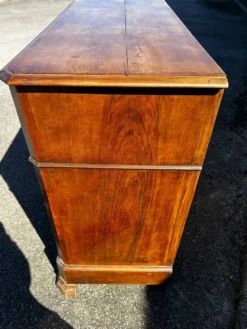 Secrétaire à abattant ancien en noyer – époque Louis-Philippe (XIXe si