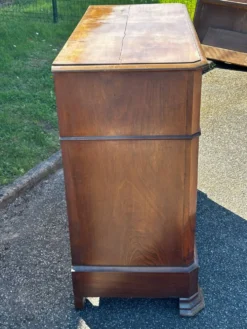 Secrétaire à abattant ancien en noyer – époque Louis-Philippe (XIXe si