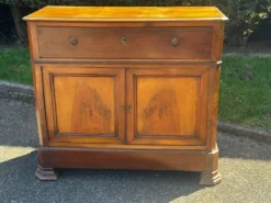 Secrétaire à abattant ancien en noyer – époque Louis-Philippe (XIXe si